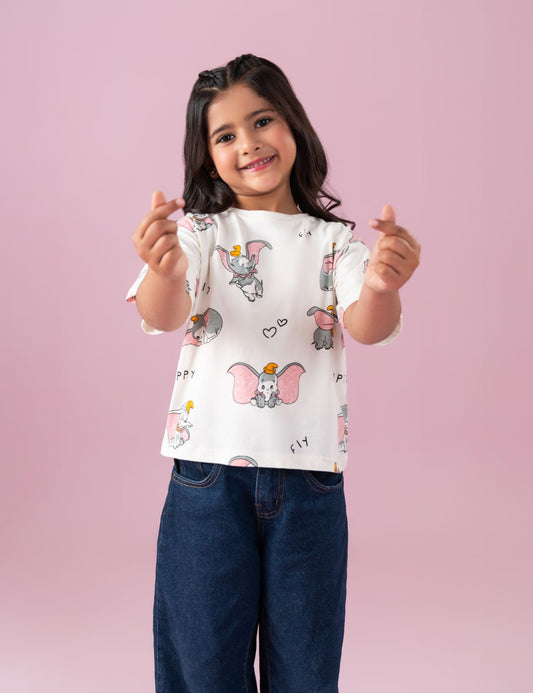 ELEPHANT PRINTED T-SHIRT