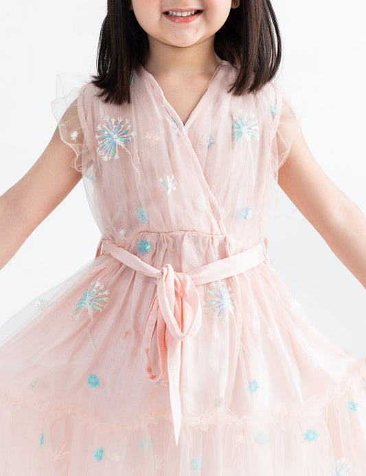 FLORAL EMBROIDERED DRESS