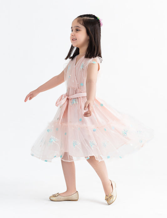 FLORAL EMBROIDERED DRESS