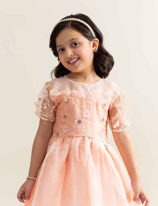 FLORAL EMBROIDERED DRESS