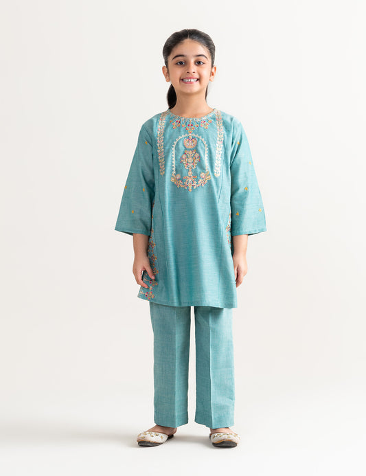 2 PIECE BLOCK PRINTED SUIT