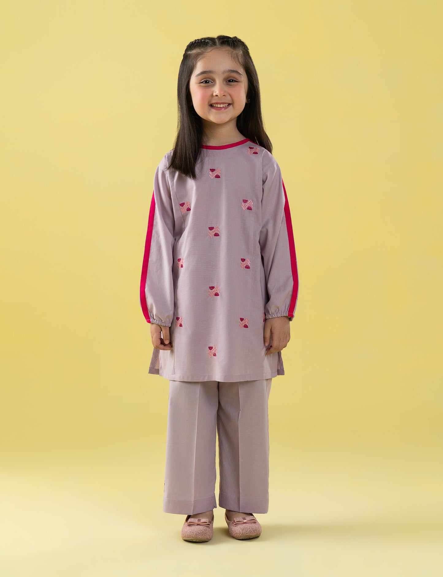 2 PIECE FUN EMBROIDERED SUIT