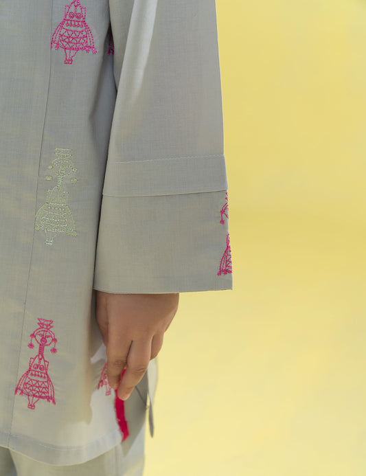 2 PIECE FUN EMBROIDERED SUIT