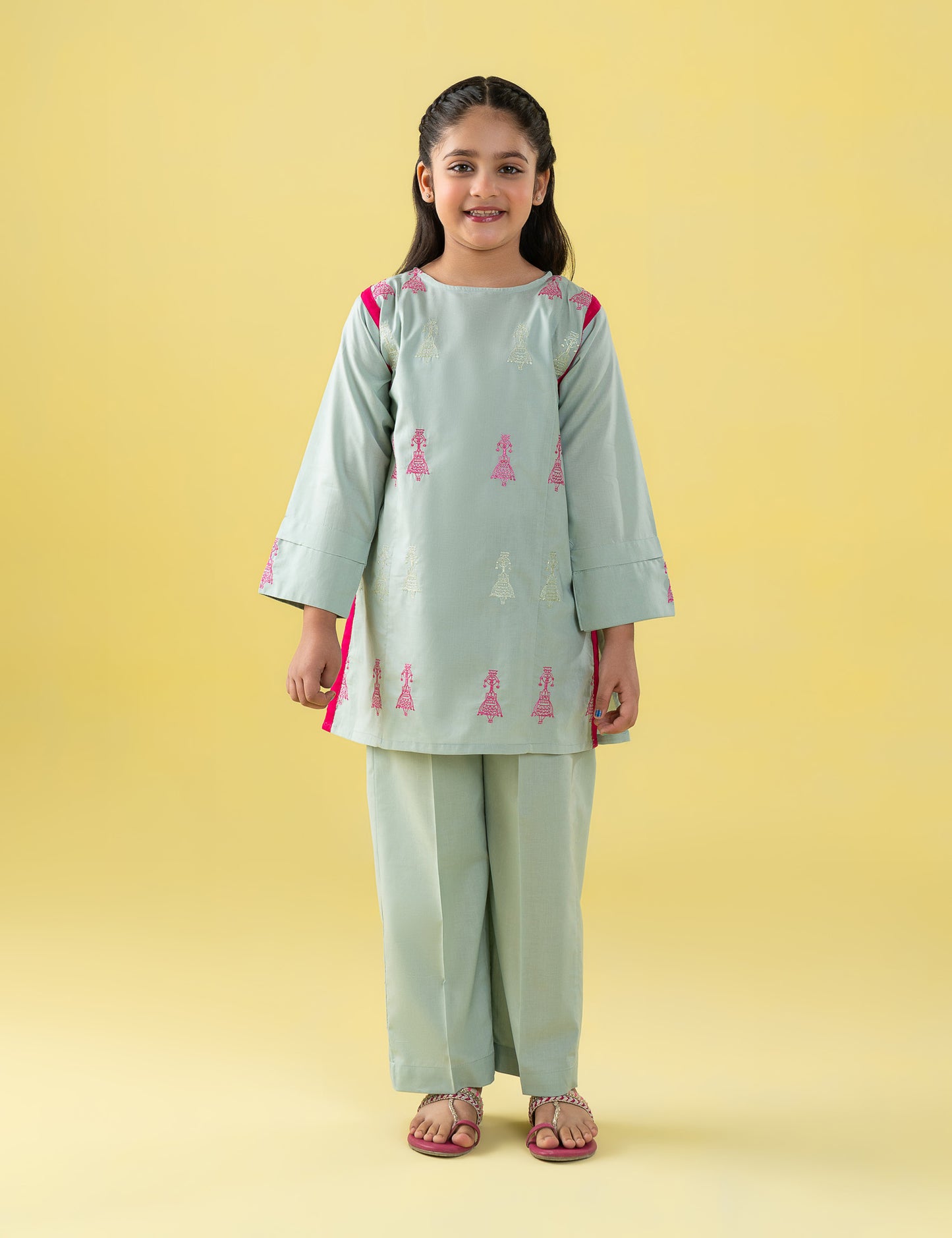 2 PIECE FUN EMBROIDERED SUIT