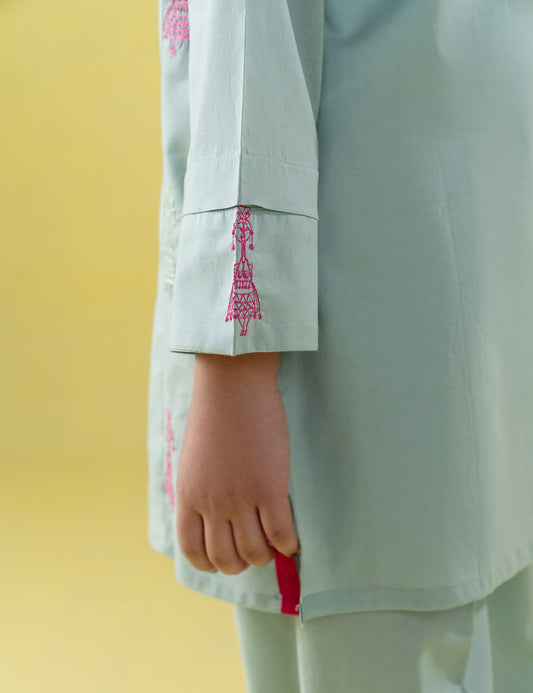 2 PIECE FUN EMBROIDERED SUIT