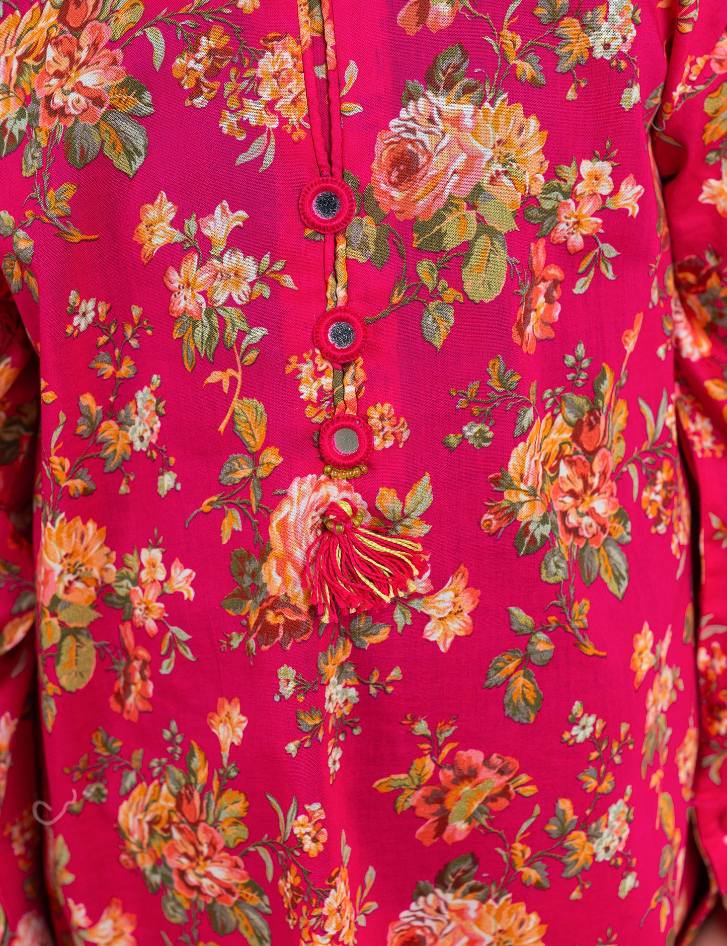 2 PIECE ALLOVER FLORAL PRINTED SUIT