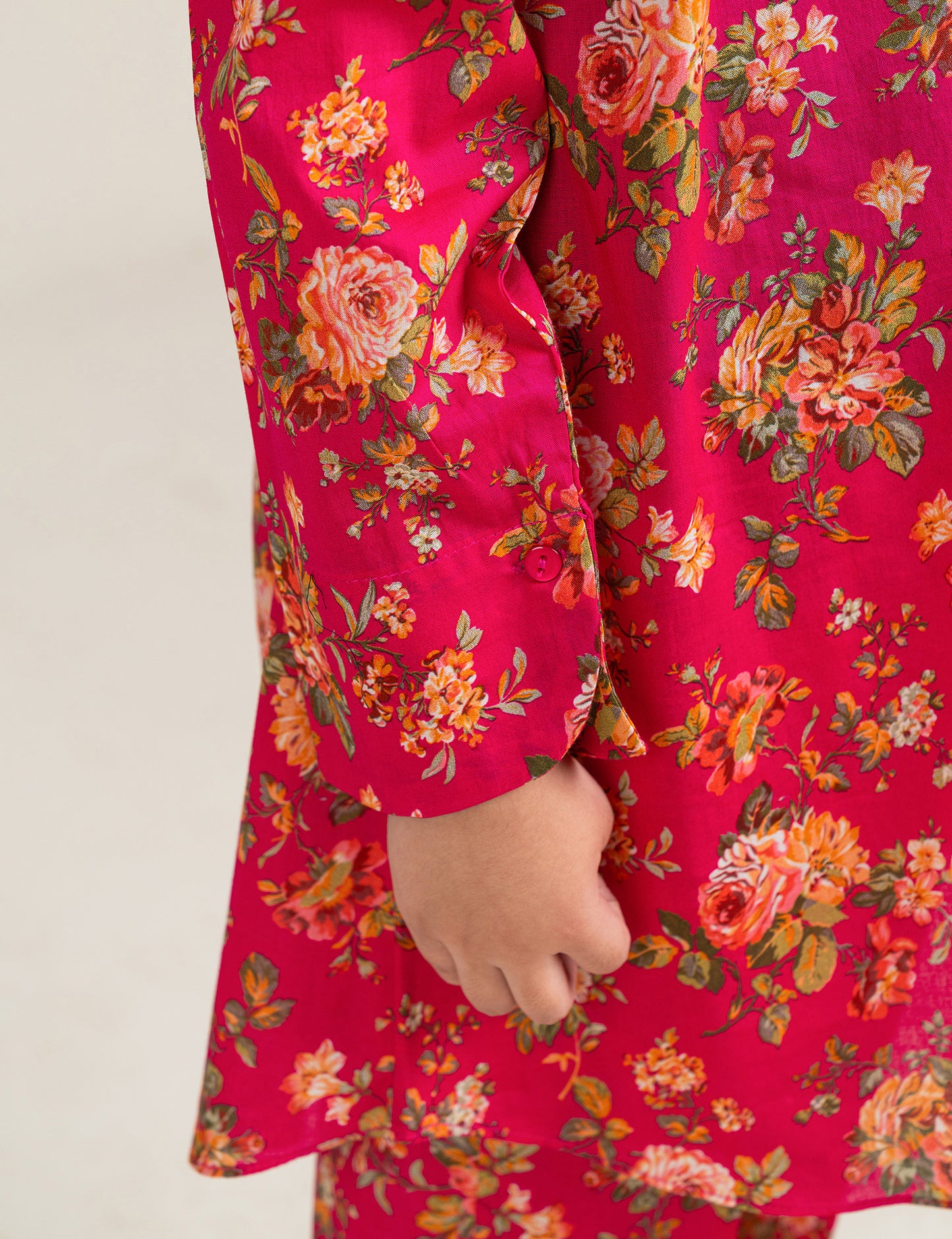 2 PIECE ALLOVER FLORAL PRINTED SUIT