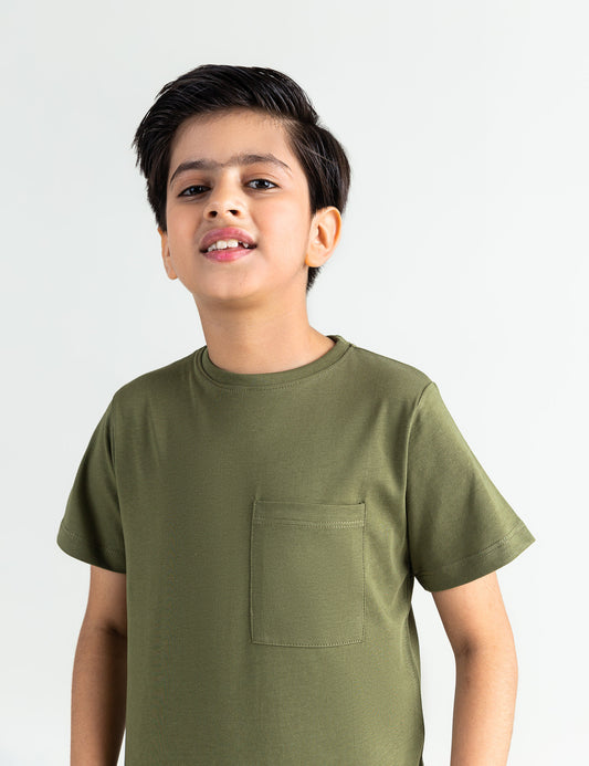 BASIC T-SHIRT WITH PATCH POCKET
