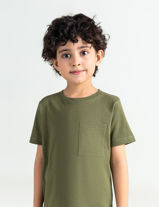 BASIC T-SHIRT WITH PATCH POCKET