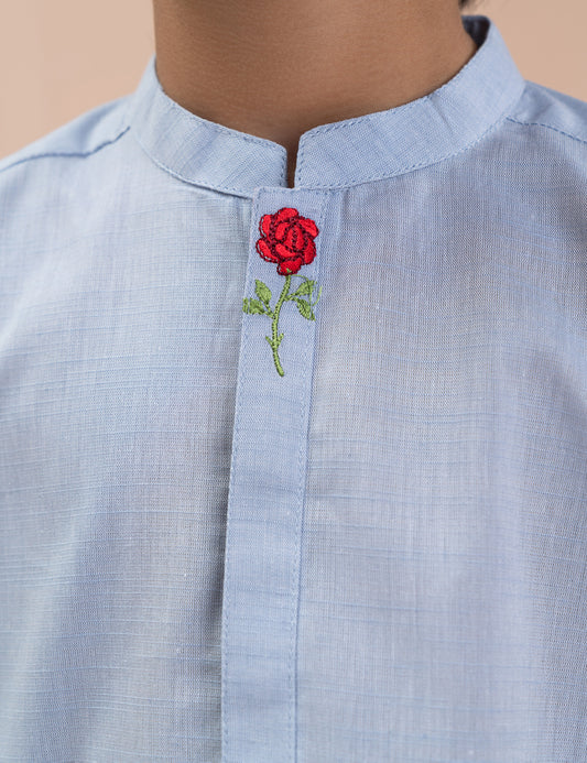 ROSE EMBROIDERED KURTA