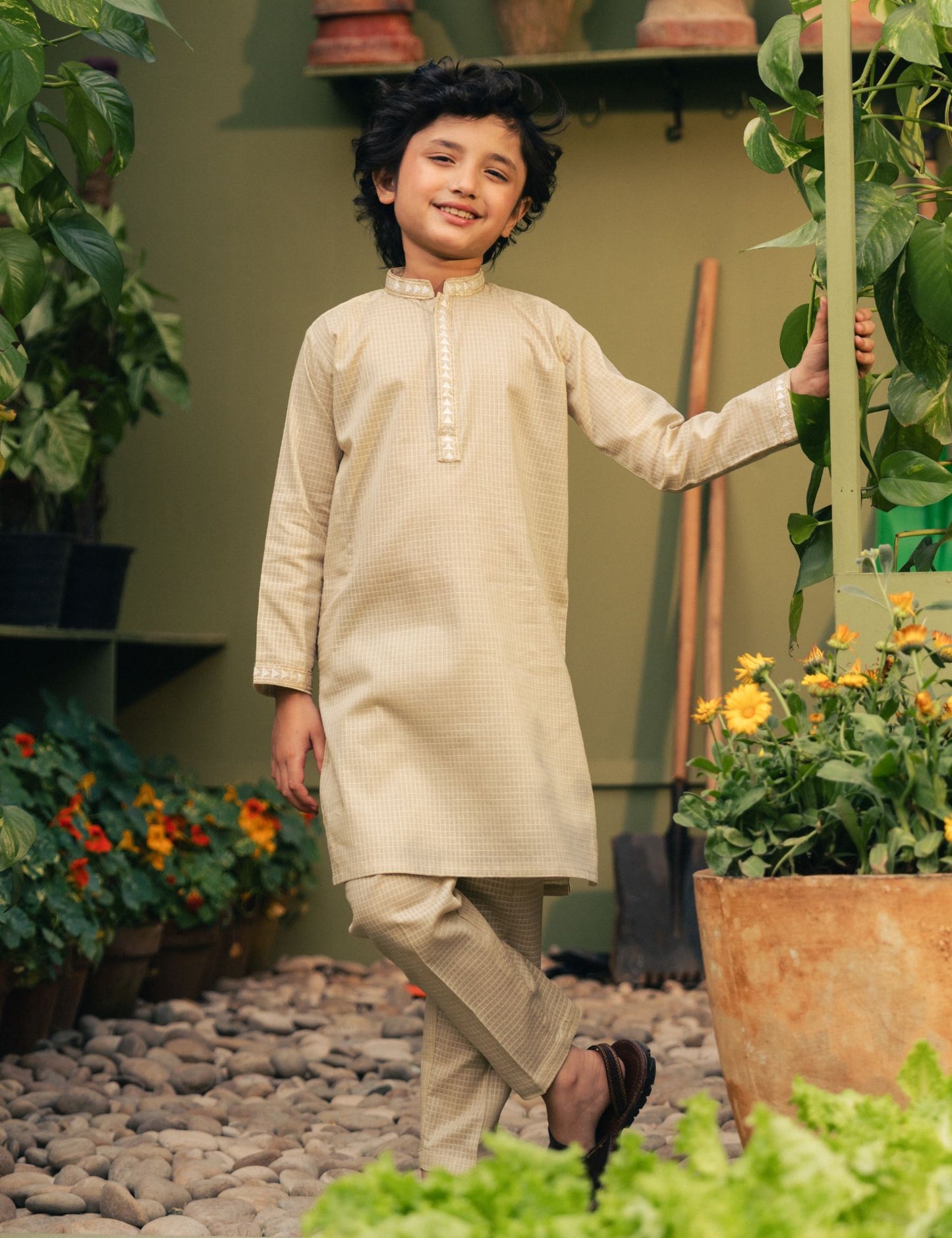 2 PIECE EMBROIDERED SUIT