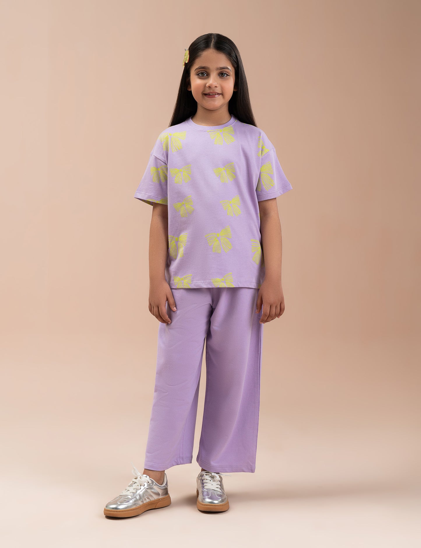 2 PIECE BOW TIE PRINTED SUIT