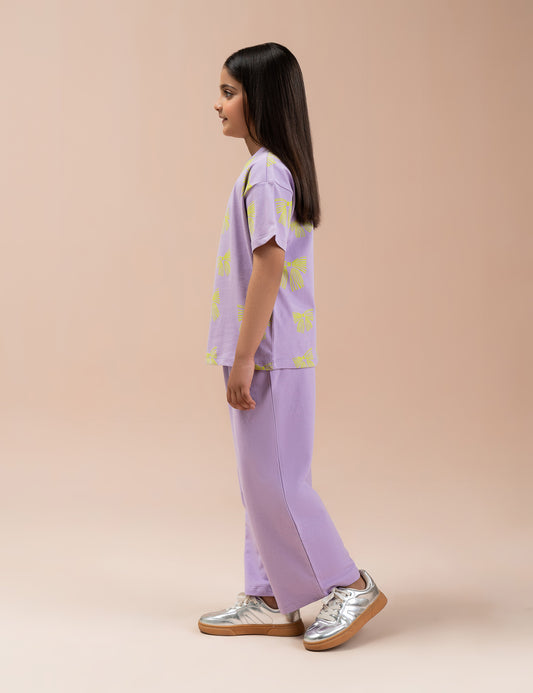 2 PIECE BOW TIE PRINTED SUIT