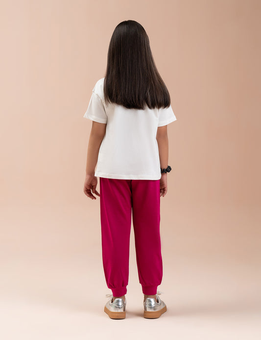 2 PIECE HEART GRAPHIC SUIT