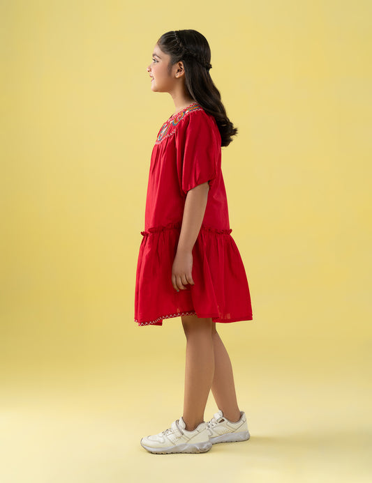 EMBROIDERED DRESS