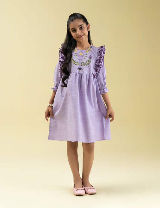 EMBROIDERED DRESS