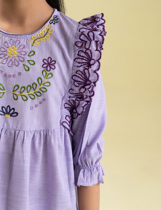 EMBROIDERED DRESS
