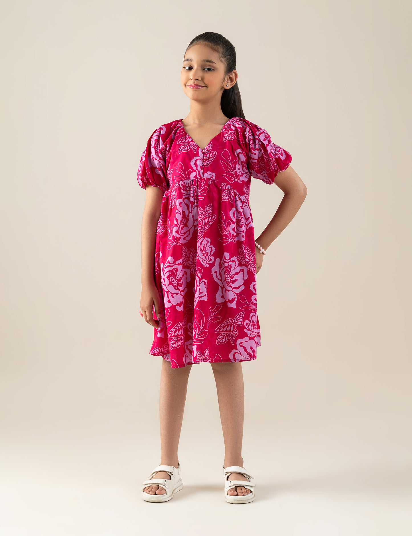 FLORAL EMBROIDERED DRESS