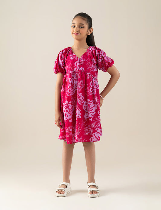 FLORAL EMBROIDERED DRESS