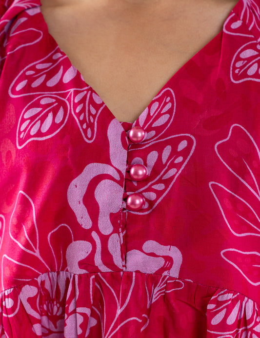 FLORAL EMBROIDERED DRESS