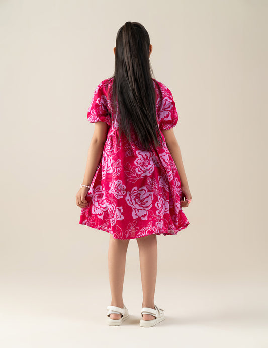 FLORAL EMBROIDERED DRESS