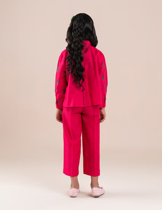 2 PIECE FLORAL EMBROIDERED SUIT