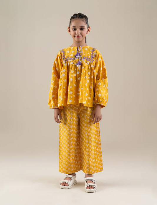 2 PIECE FLORAL PRINTED SUIT