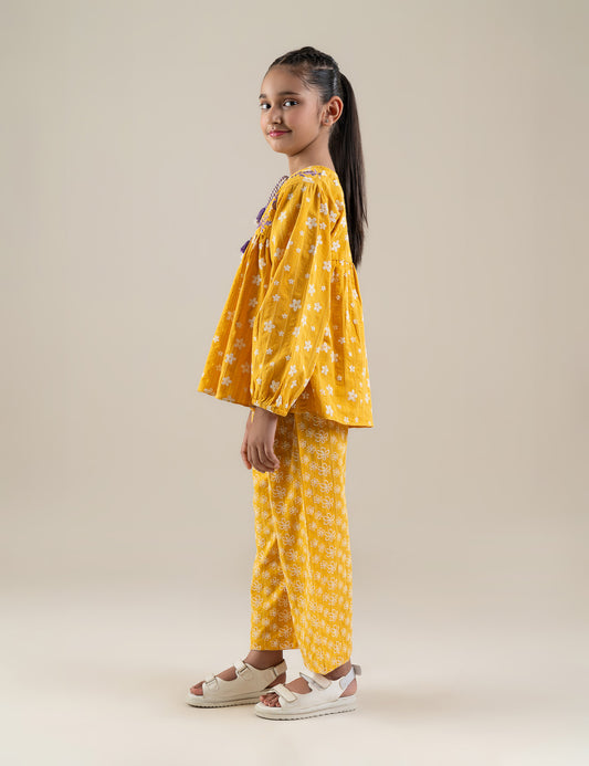 2 PIECE FLORAL PRINTED SUIT