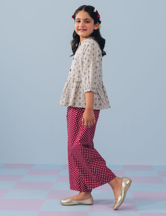 2 PIECE PRINTED SUIT