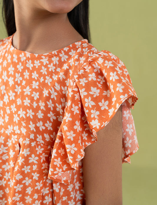 2 PIECE FLORAL PRINTED SUIT