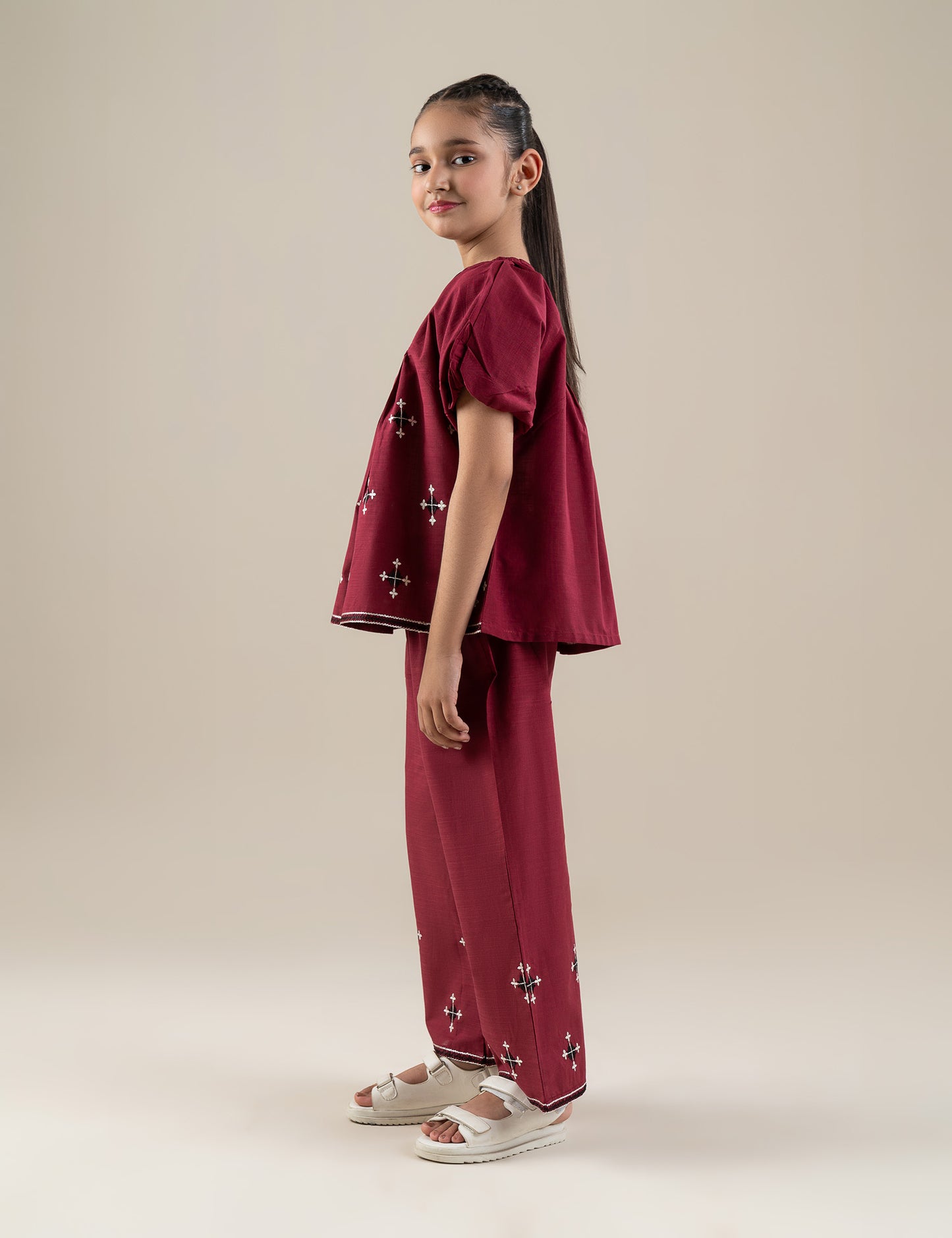 2 PIECE EMBROIDERED SUIT