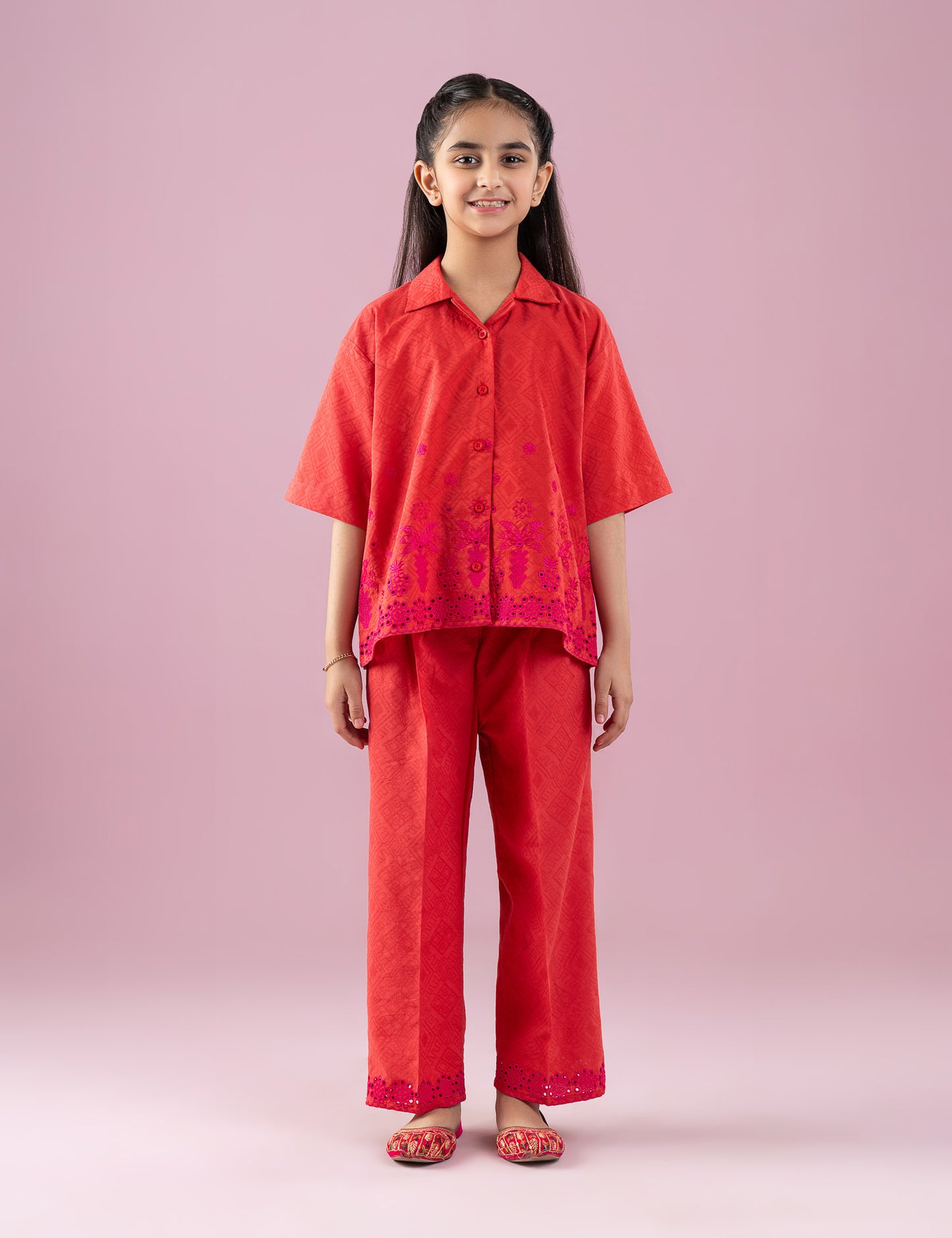 2 PIECE EMBROIDERED SUIT