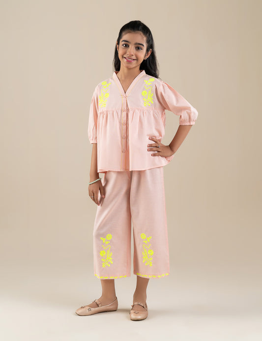 2 PIECE EMBROIDERED SUIT