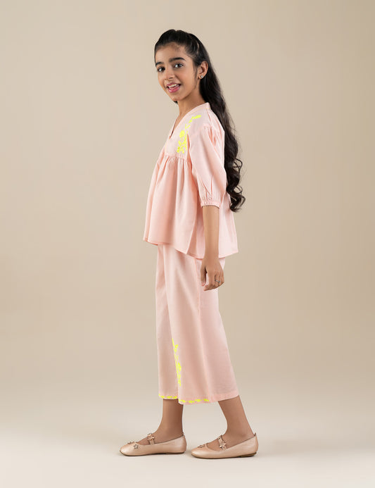 2 PIECE EMBROIDERED SUIT