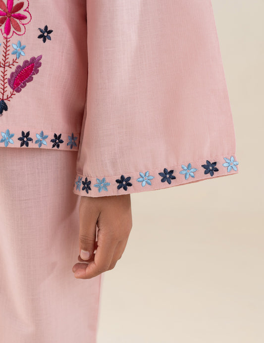 2 PIECE FLORAL EMBROIDERED SUIT