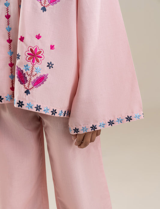 2 PIECE FLORAL EMBROIDERED SUIT