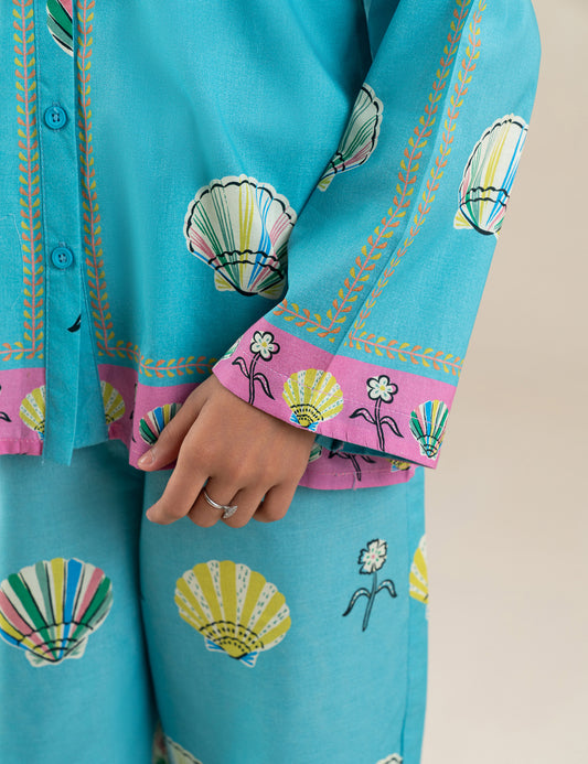 2 PIECE SHELL PRINTED SUIT