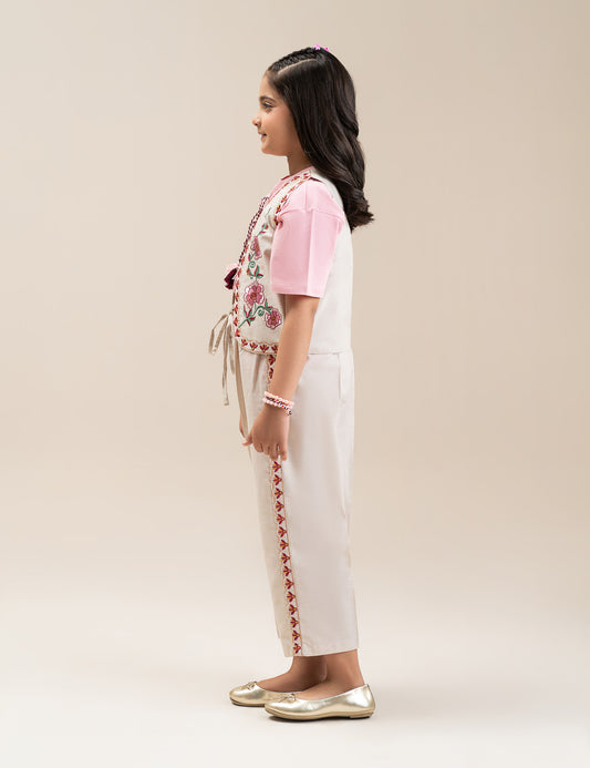 2 PIECE FLORAL EMBROIDERED SUIT