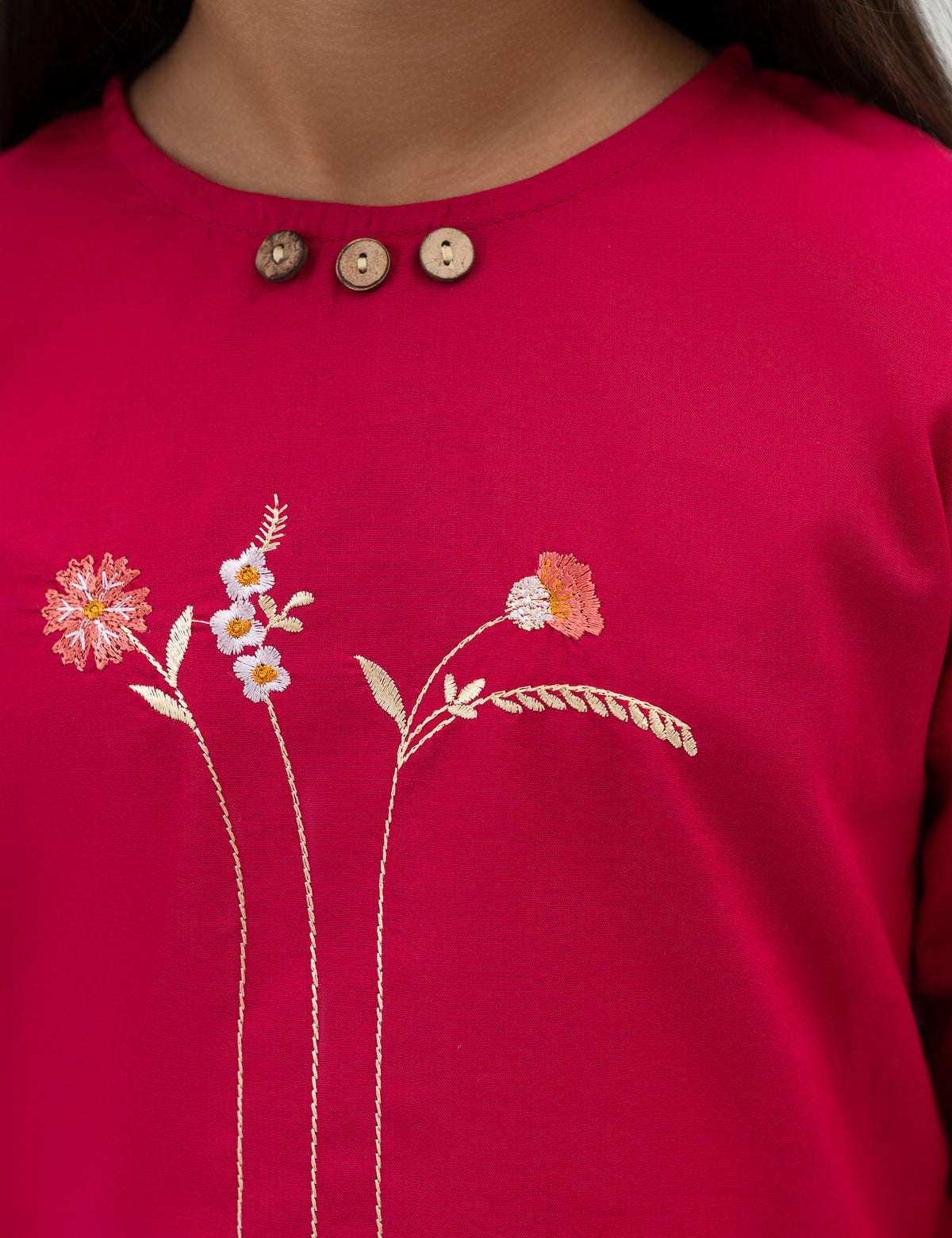 2 PIECE FLORAL EMBROIDERED SUIT