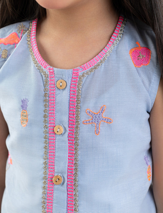 2 PIECE STYLISED EMBROIDERED SUIT