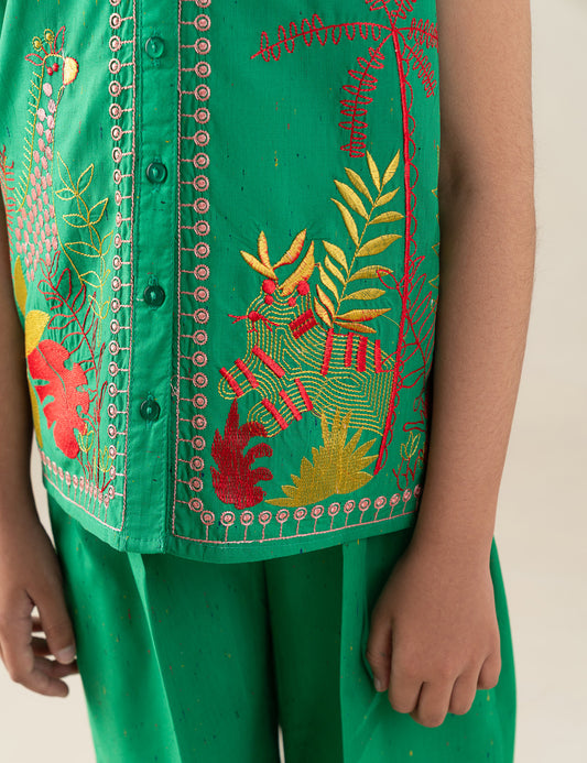 2 PIECE STYLISED EMBROIDERED SUIT
