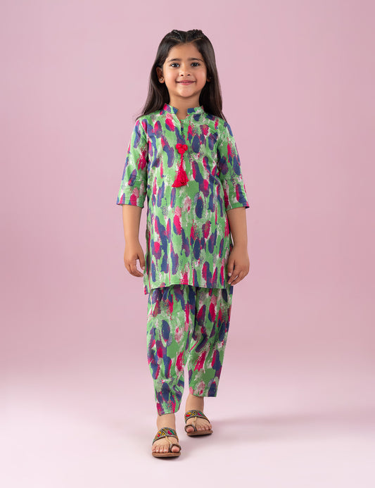 2 PIECE PRINTED SUIT