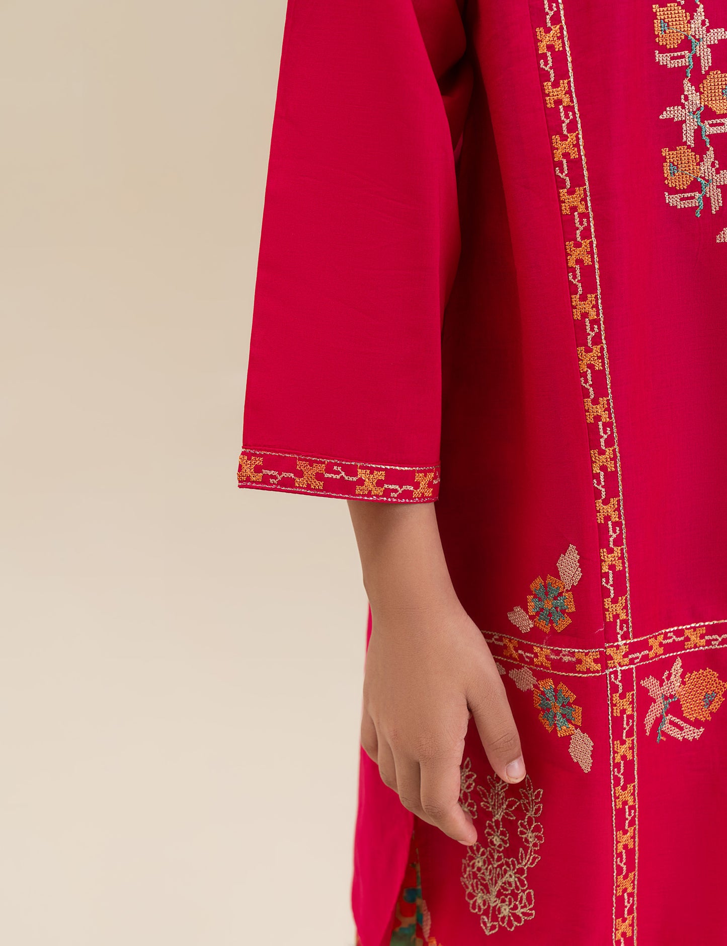 2 PIECE ETHNIC EMBROIDERED SUIT