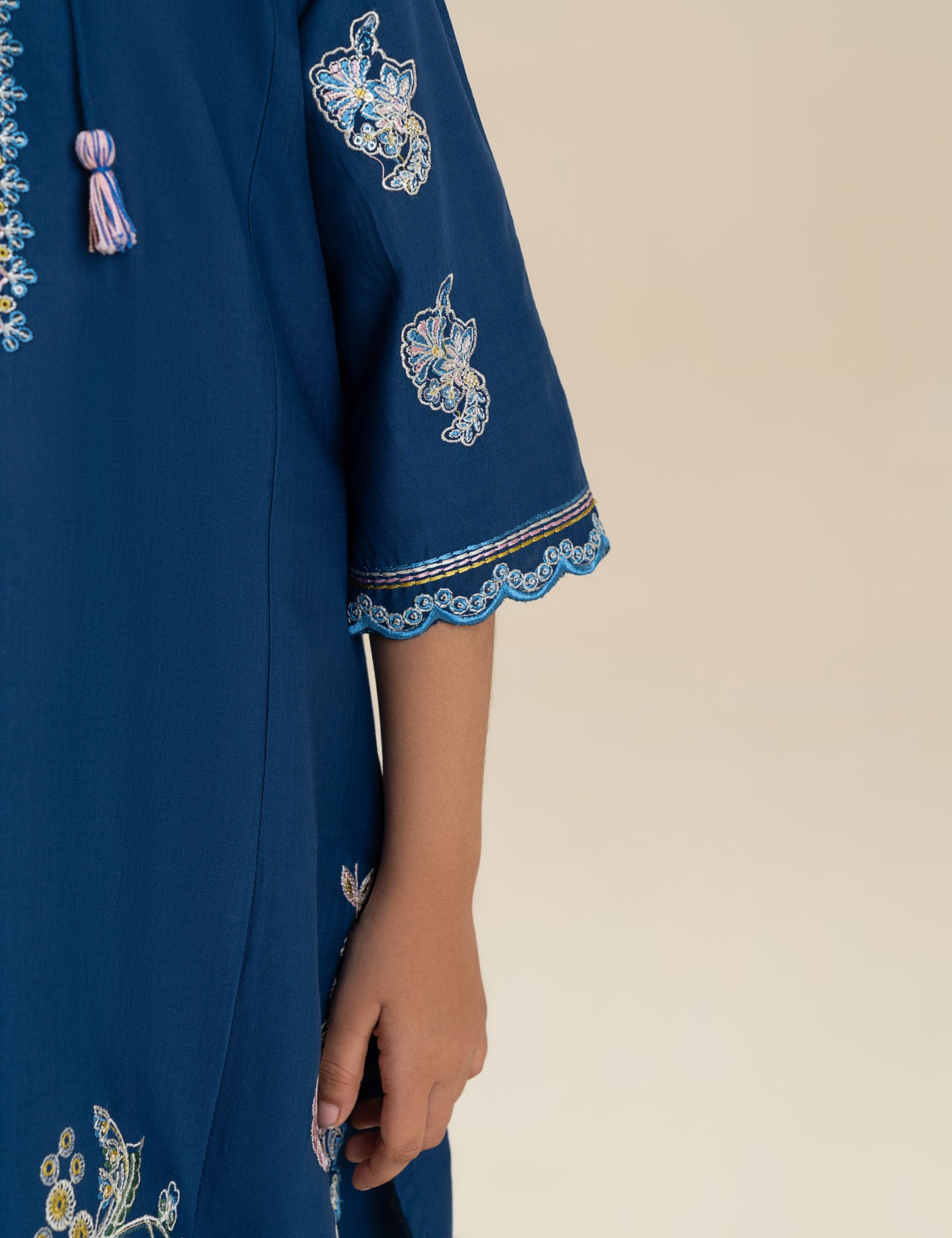 2 PIECE VIBRANT EMBROIDERED SUIT