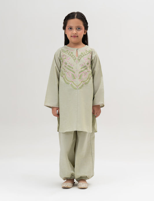 2 PIECE EMBROIDERED SUIT