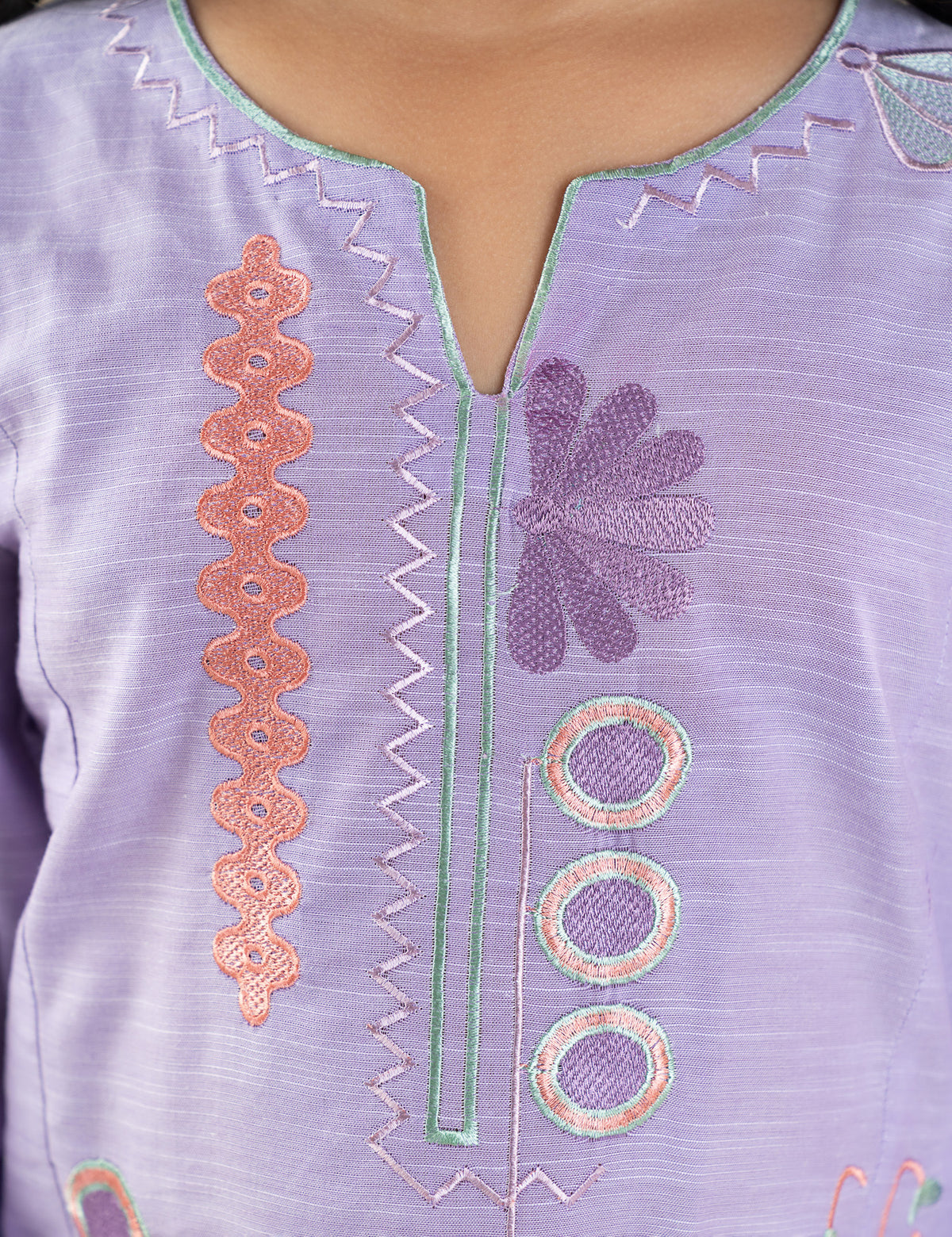 2 PIECE EMBROIDERED SUIT