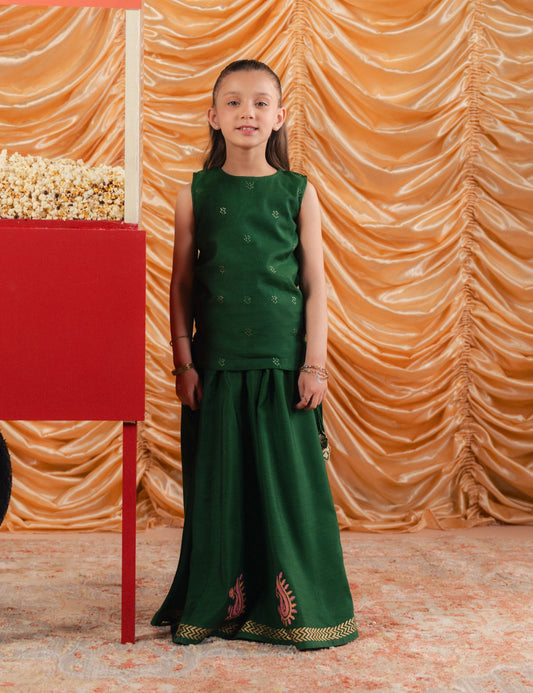 2 PIECE ETHNIC EMBROIDERED SUIT