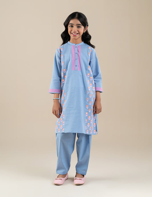 2 PIECE BLOCK PRINTED SUIT