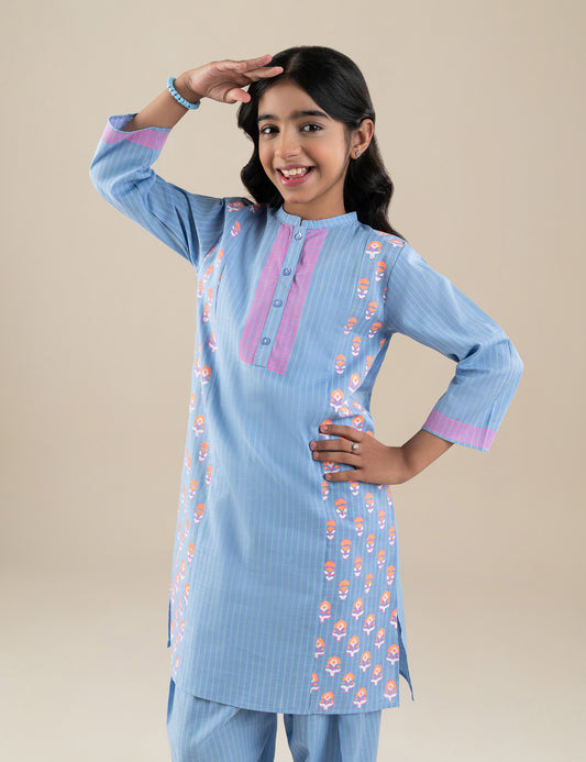 2 PIECE BLOCK PRINTED SUIT