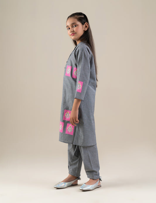 2 PIECE BLOCK PRINTED SUIT